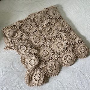 Vintage crochet bedspread